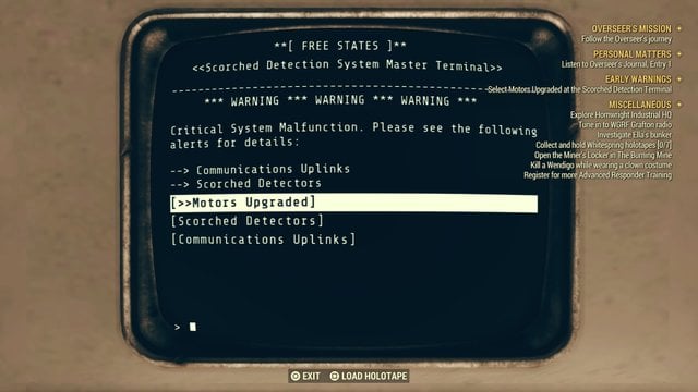 Fallout 76 - Upgrade the Motors Walkthrough