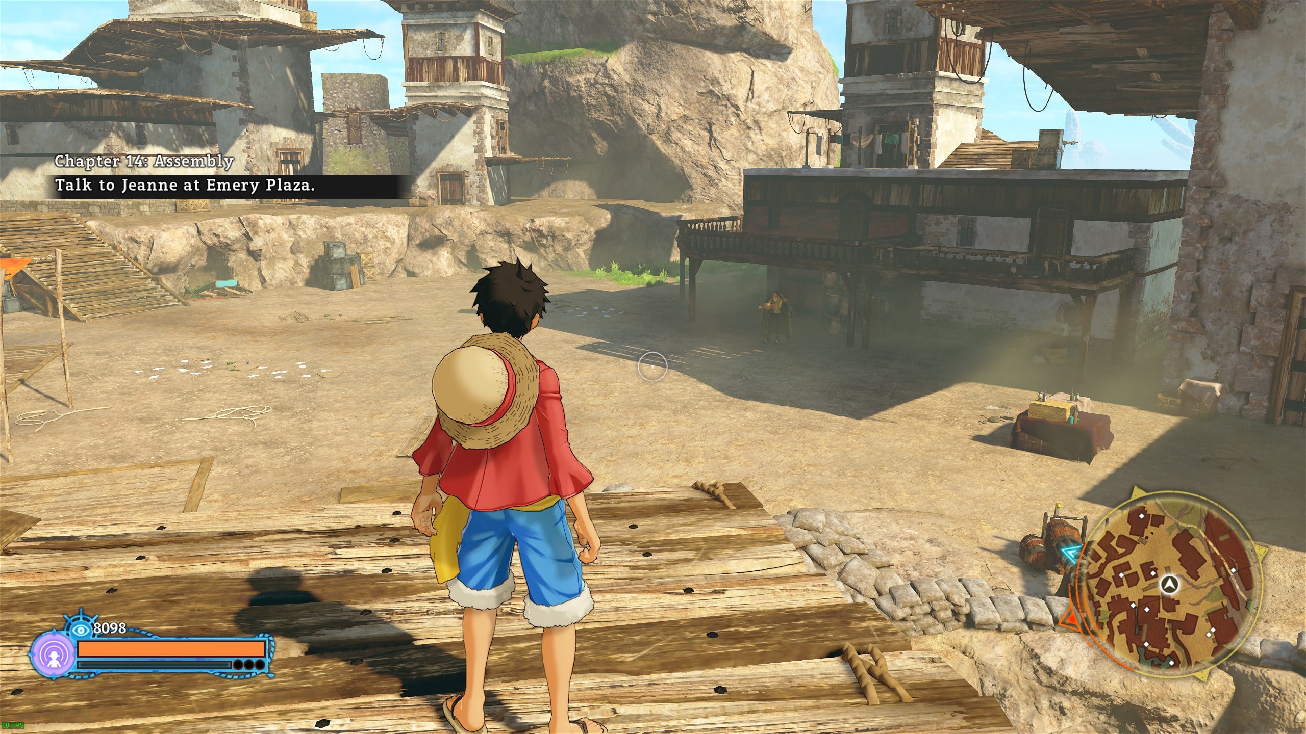 One Piece World Seeker: Mapa do tesouro na nuvem localização 