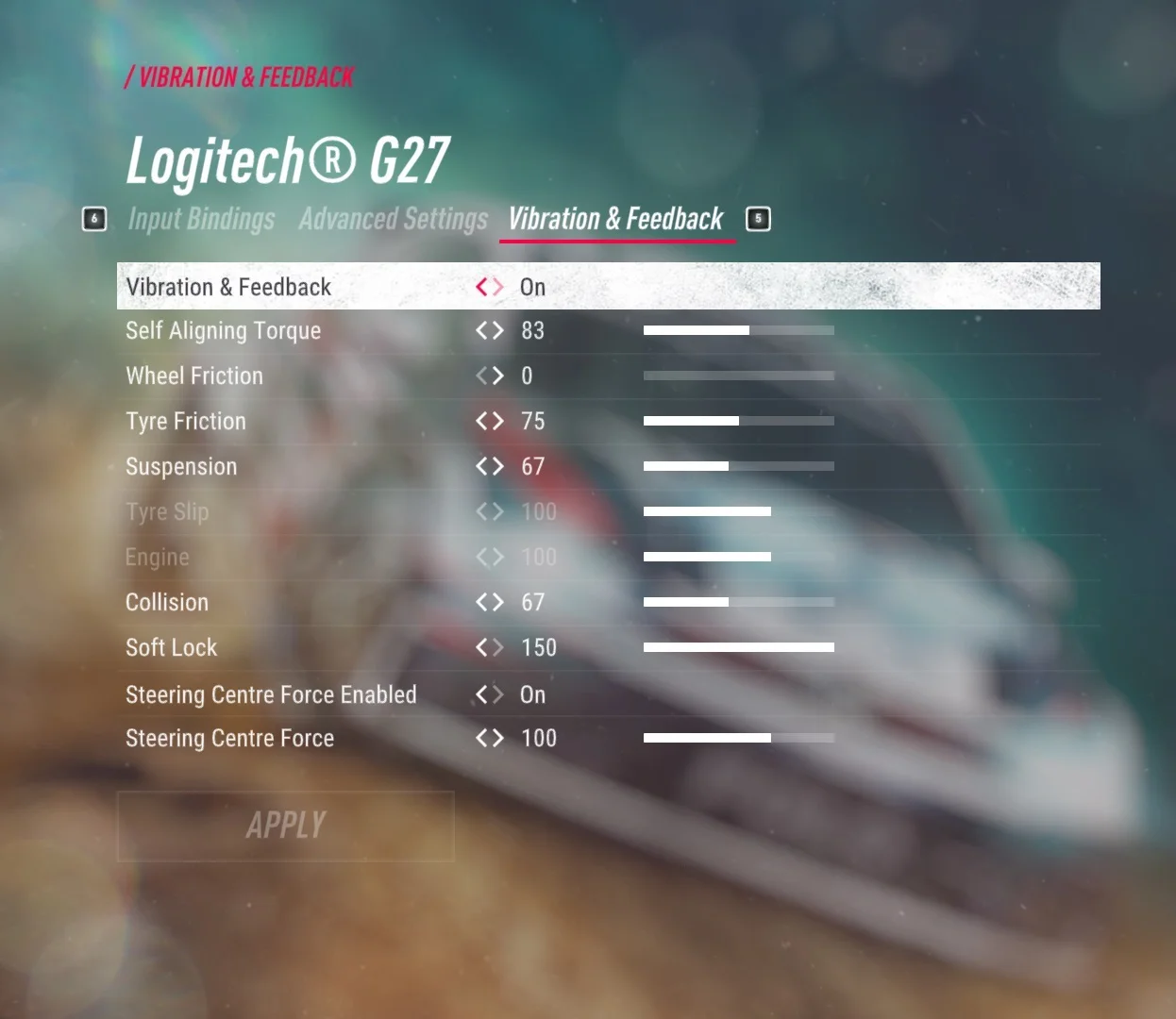 Logitech G25/G27 - DiRT Rally Force Feedback Settings by Real Rally Driver  