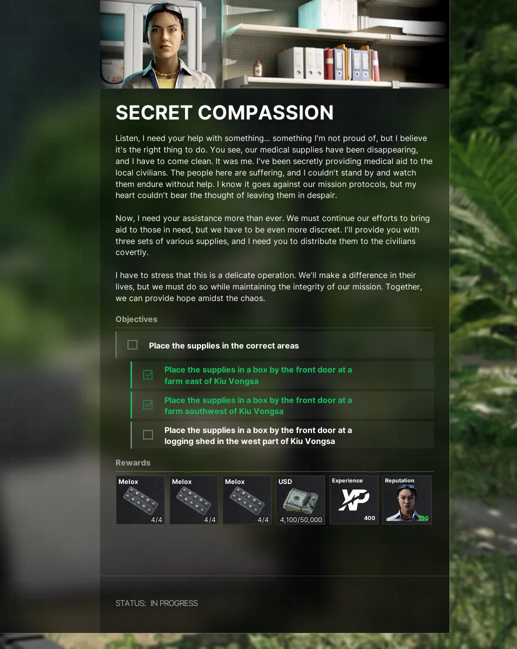 Secret Compassion Mission - Crimson Shield Faction
